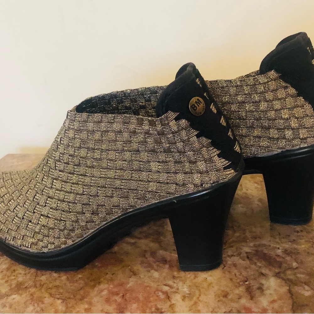 BERNIE MEV Booties Gold Beige Shimmer EUR 38
